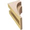 Ekena Millwork 5"W x 5"D x 10"H Wide Rivera Rough Cedar Woodgrain TimberThane Corbel, Primed Tan CORUR05X05X10RIVRCPR - alternate 3